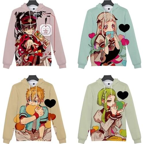 Anime Toilet-bound Hanako-kun Cosplay Costume Hoodie Nene Yashiro Hoodies Hanako kun Hooded Sweatshirts Teen Sweater Men Women