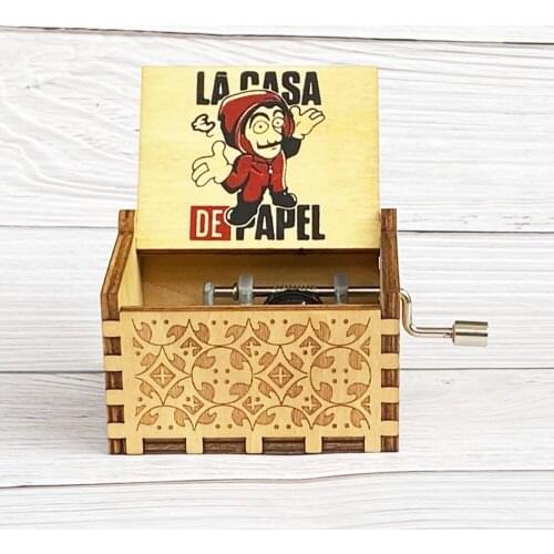 Wooden Music Box Christmas Gifts (Family/Friends/Gifts) Home Decoration Halloween New Year Gift Music Box