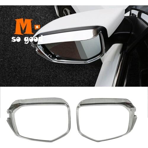 For Honda Civic 10th -Car rearview mirror Rain Eyebrow trim Cover exterior decoration sticker shell Accessories 2016 2017