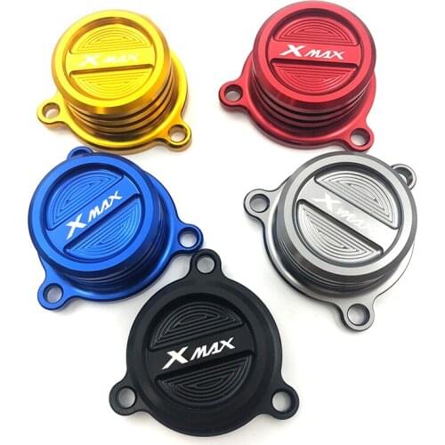 For Yamaha XMAX 250 ABS 300 400 2017 2018 CNC Aluminum Alloy Motorcycle Reservoir Cup Engine Oil Filter Cover Cap