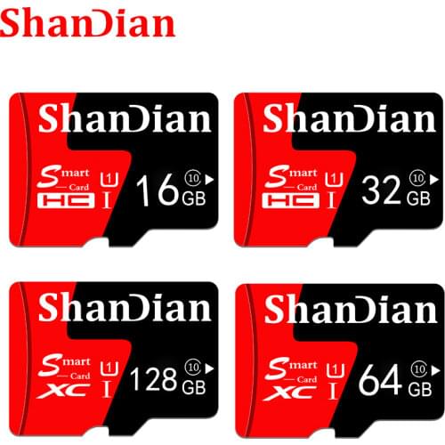 ShanDian Smart SD Memory Card Real Capacity 4GB 8GB 16GB 32GB TF Memory card Flash Drive Memory Stick Free Shiping