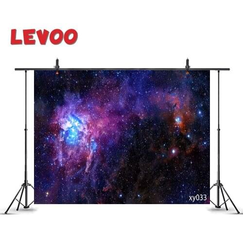 LEVOO Photography Background Stars Nebula Outer Space Milky Way Photo Studio Photo Backdrop Shoot Props Fabric Vinyl Photophone