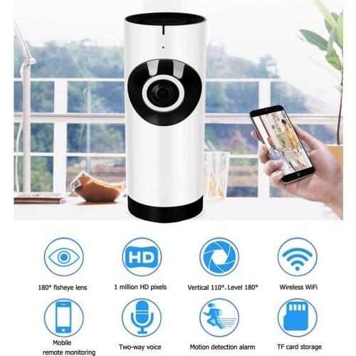 720P HD Wifi IP Camera Wireless Home Security Surveillance Camera IR-Cut Night Vision CCTV Camera 64GB Memory Card