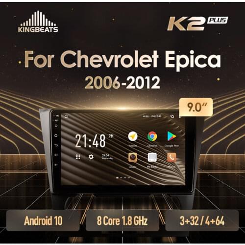 KingBeats Android 10 Octa-Core head unit HU 4G in Dash Car Radio Multimedia Video Player Navigation GPS For Chevrolet Epica 1 2006 - 2012 no dvd 2 din Double Din Android Car Stereo 2din
