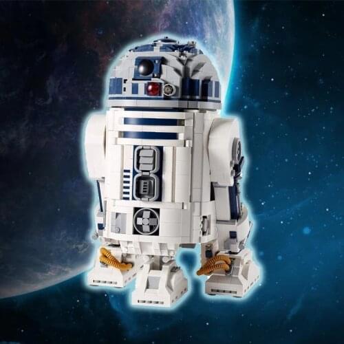 In Stock New 75308 Wars Series R2-D2 Robots Compatible with 10225 Assembly Building Block Toys Bricks Children Toys