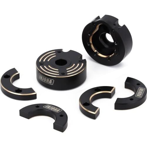 Brass Outer Portal Drive Housing Balance Weight Black Coating For 1/10 RC Crawler Car Traxxas TRX4 TRX6 Upgrade Parts
