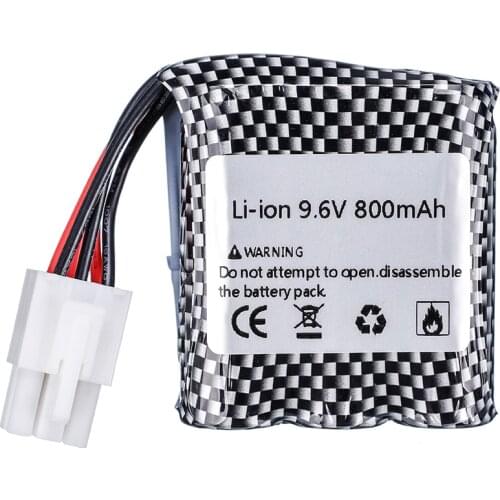 9.6V 800mAh Li-ion battery for 9115 9116 S911 S912 9912 RC Truck RC Car Battery 16500 9.6v 800mAh Battery EL 6P/6P-SM plug