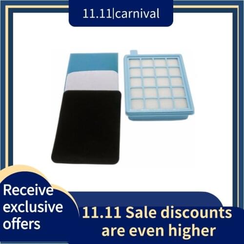 Best Sell Filter Set For Philips Power Pro Active And Compact Vacuum Cleaner. (Comparable with FC8058 / 01)