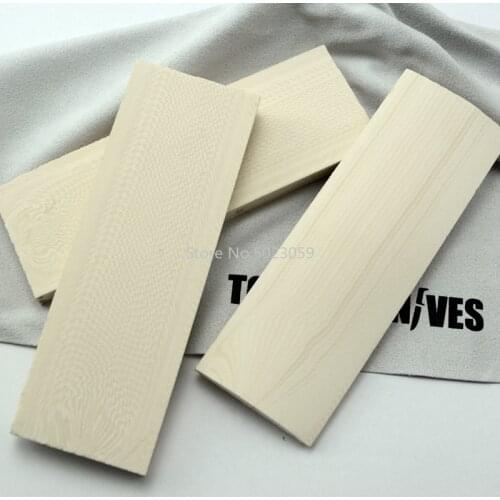 2pcs DIY Knife handle Material white Resin mixtures for Knife handle Patch Produce material 120x40x8mm