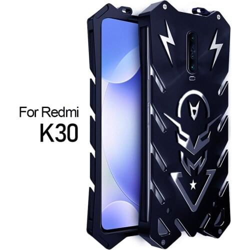 Metal Aluminum Case For Redmi K30 Case Luxury Bumper Armor Heavy Duty Protection Back Cover For Redmi K30 Case Coque