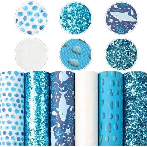 20*33cm Glitter Texture Theme Set Faux Synthetic Leather Fabric For Bows Leather Crafts DIY Handmade Material,1Yc17656