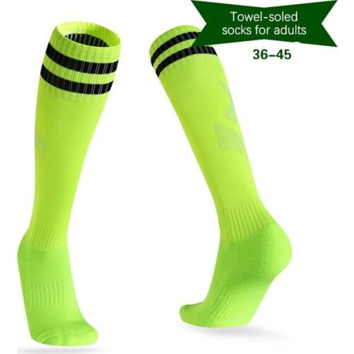 New Mens Sports Socks Thick Towel Bottom Mens High-tube Dispensing Non-slip Football Socks Basketball Socks Sports Stockings