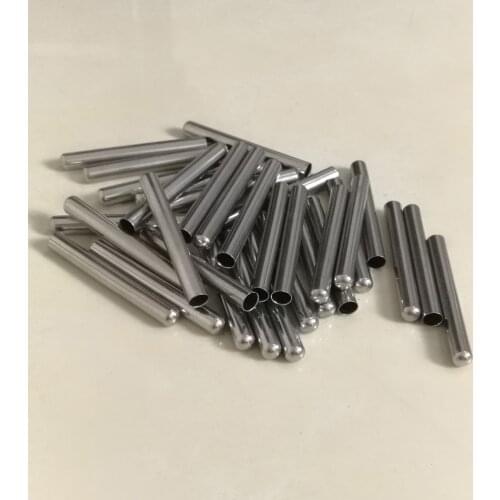 6mm*50mm One End Closed temperature sensor deep-drawing SS304 probe protection shell DIY Tool Parts ,50 pcs / lot