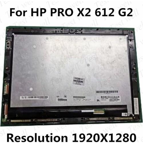 Original 12'' For HP PRO X2 612 G2 Tablet Lcd Screen With Touch Glass Assembly LP120UP1 SPA5 A8 touch +LCD 1920X1280