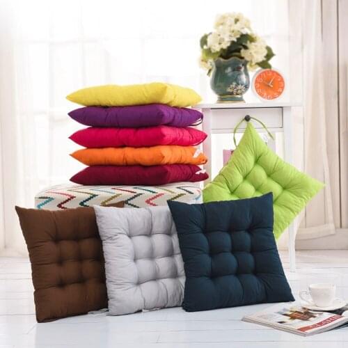 Home Office Decor Comfortable Cotton Seat Cushion Winter Office Bar Chair Back Seat Cushions Sofa Pillow Buttocks Chair Cushion