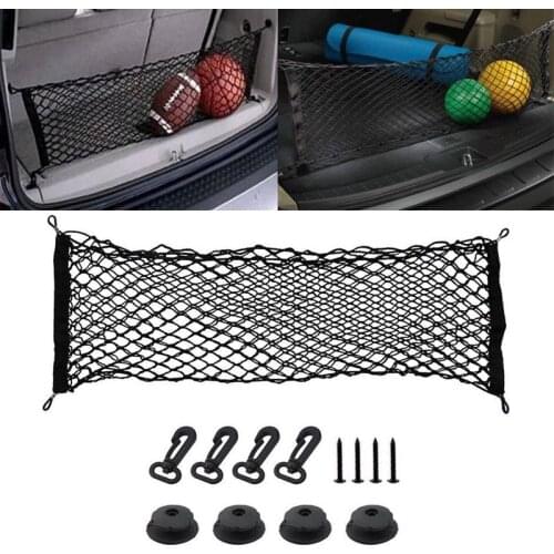 Car Back Rear Trunk Seat Elastic String Net Car Boot Organizer Pocket Cargo Net Mesh Storage Car Receive Arrange Net