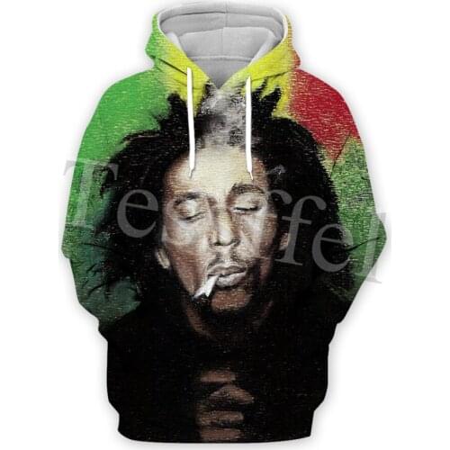 Tessffel Bob Marley New Fashion Reggae Singer 3D Printing Mens Sweatshirt Harajuku Hooded Zip Hoodie Unisex Pullover Style-7
