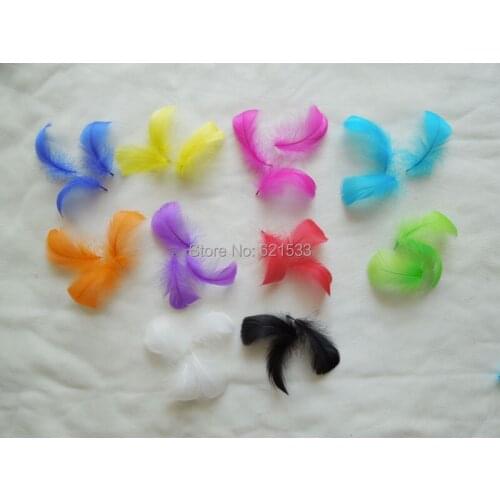 Feather top!5000Pcs/Lot!4-6cm Nagorie goose feathers popularly used in wedding flowers, fascinators,hats etc,12colours available