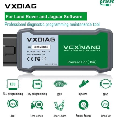 VXDIAG VCX NANO for Land Rover and for Jaguar Software V154 VXDIAG VCX NANO Support Diesel and Gasoline Cars Update by CD
