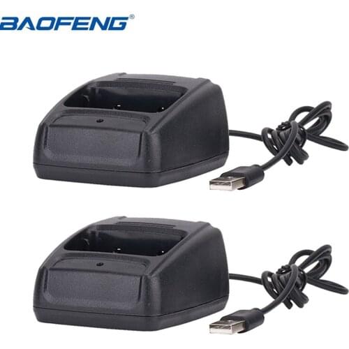2pcs Baofeng USB Li-ion Radio Battery Charger Input 5V 1A For Baofeng BF-888S bf888S Walkie Talkie USB Charger