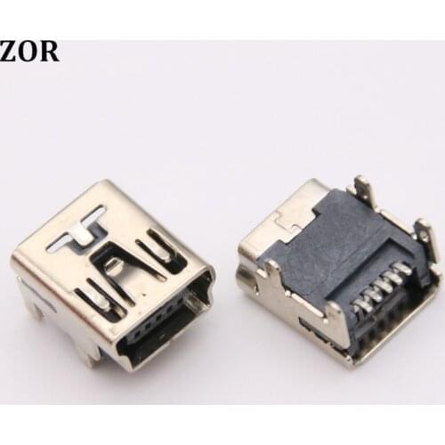 10pcs/lot for PS3 controller tablet Mini USB Data power dc jack 5 pin 5pin socket female Connector plug charger charging port
