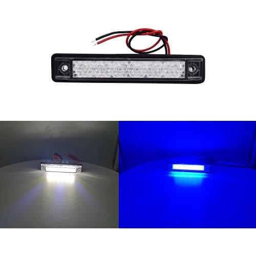 12V LED IP67 Marine Yacht Navigation Waterproof Lamp White and Blue Bar lamp for Boat