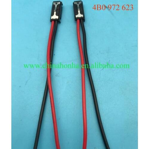 2pcs/lot 2 Pin Female Plug Connector With Pigtail Warning Sender 4B0 972 623