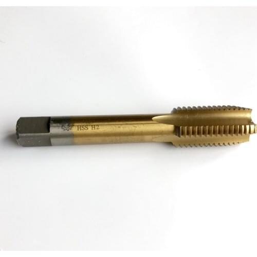 Free shipping of 1pc High quality HSS 6542 Full CNC grinded Machine straight flute M16*2.0 hss Tap Screw Taps HSS TIN coating