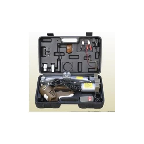 For 2T sedan, 320MM 12v electric jack with electric wrench Auto electric hydraulic jack car lift tire repair tools toolkit, suit