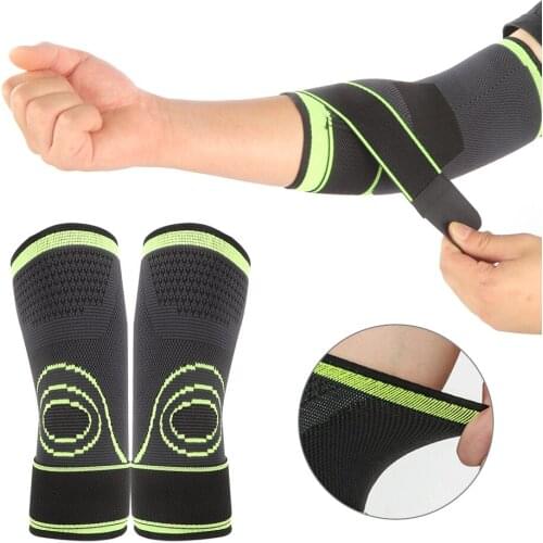 Elastic Breathable Fix Elbow Support Compression Sleeve Brace Cycling Sports Fitness Protective Guard Effectively Prevent Sprain