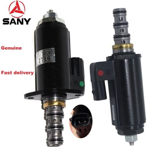 KDRDE5K-31/30C40 Hydraulic Pump Solenoid Valve with Green Point For Sany Excavator Safe Locking Solenoid Valve Spare Parts