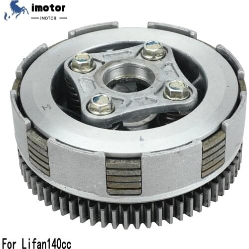 LF 140cc Complete Manual Clutch Kit For 55mm Bore Lifan 140 140cc 1P55FMJ Horizontal Kick Starter Engines Dirt Pit Bike