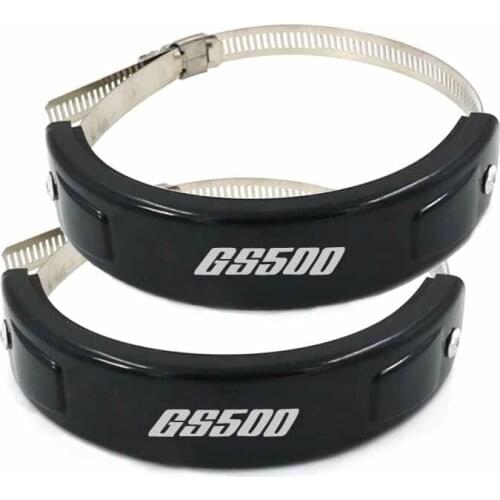 Silencer Round Oval Exhaust Protector Can Cover For SUZUKI GS500 Motorcycle Accessories 100MM-140MM