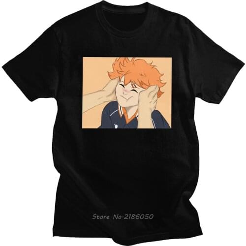 Cool Male Volleyball Anime Haikyuu T-Shirts Short Sleeves O-neck Cotton Tshirt Printed Squishy Hinata Tee Shirts Harajuku Gift