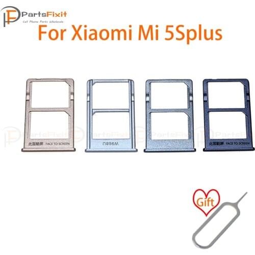 SIM Card Tray for Mi5S Plus SIM Card Slot SIM Card Holder Card Slot Adapter for Mi 5Splus Replacement Parts with free Eject Pin
