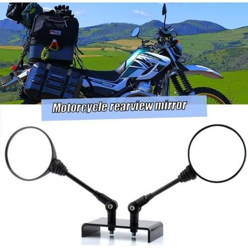 Motorcycle Accessories Rearview Anti-fall Folding Round side mirror Scooter E-Bike Rearview Mirrors FOR BWM KTM KLX250 KL250 ATV