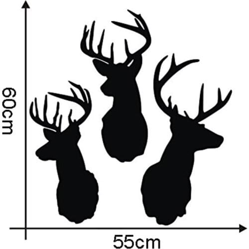 KUCADA antelope wall sticker for living room home decoration removale animal wallpaper mural art decal home decor WP1680