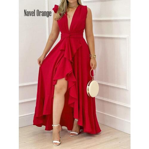 Праздничные летние платья Navel Orange China At AliExpress