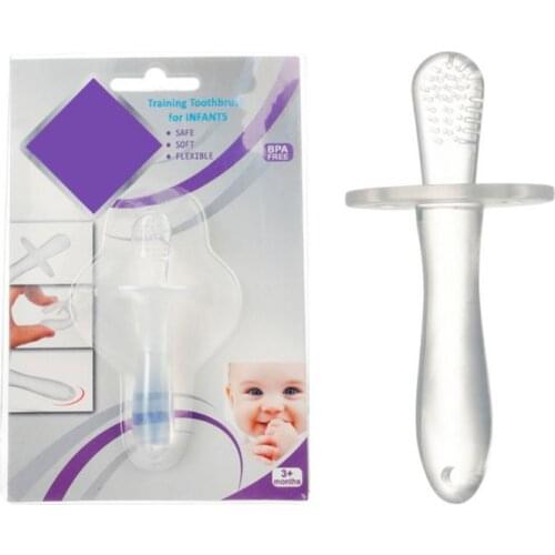 2020 New Soft Silicone Stick Rod Toddler Molar Teeth Safe Guard Pain Relief Tool Kids Teether Educational Toy Baby Shower Gift