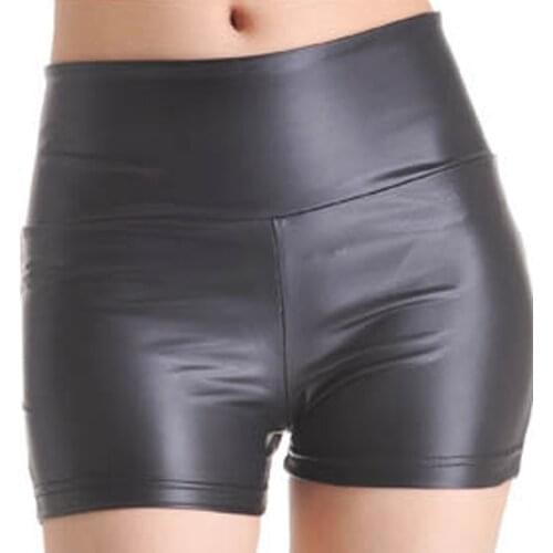 Casual Thin Boyshorts Pants Women Safety Shorts Fashion Seamless Leather High Waist Panties Hot Sale Girls Slimming Underwear