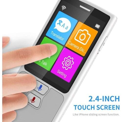 Smart AI Voice Photo Scanning Translator 2.4 Inch Touch Screen Wifi Support Portable 76 language travel Translation