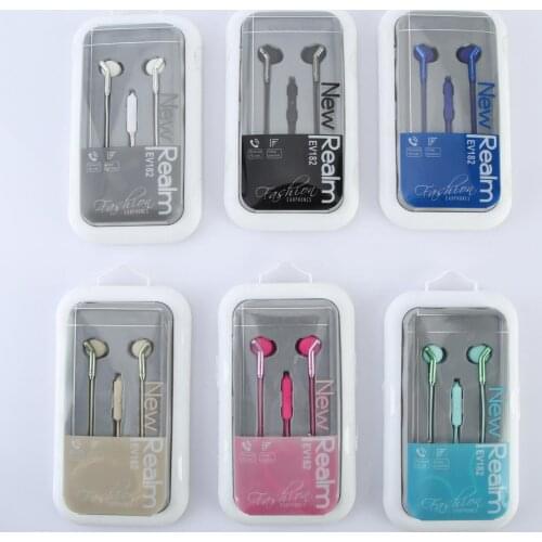 Universal 3.5mm Jack In-ear Earphone Bass Stereo Wired Headset with Mic Anti-winding Lightweight for Huawei