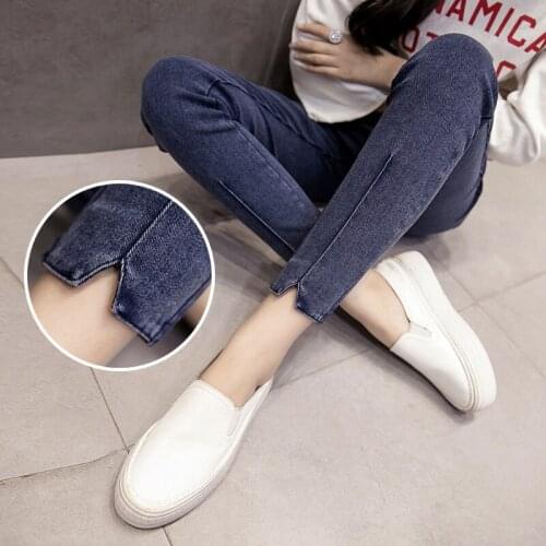 Skinny Jeans for Pregnant Women Clothes Maternity Pants Pregnancy Leggings Abdominal Pants Stretch Pregnant Jeans Gravidas Pants