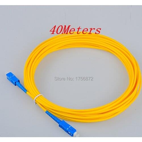 Fiber Optic Cable SC Patch Cord SM SX 3mm 40m 9/125um Fiber Optic Jumper Cable SC/UPC-SC/UPC