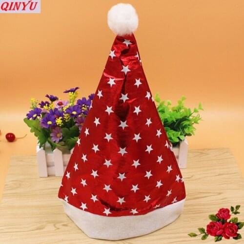 Five-pointed Star Bright Hat Christmas Hat Adult Child Xmas Holiday Party Decoratives Supplies Kid Cheer Santa Gifts 7ZHH082