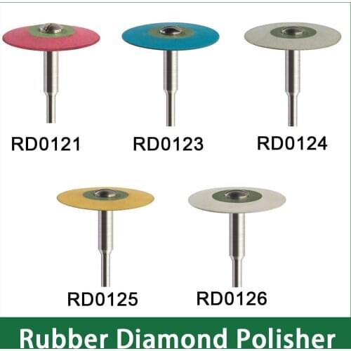 1PCS Rubber Diamond Polish Wheels (HP) 26mm Diameter for Zirconia/Porcelain PFM/ Emaxs