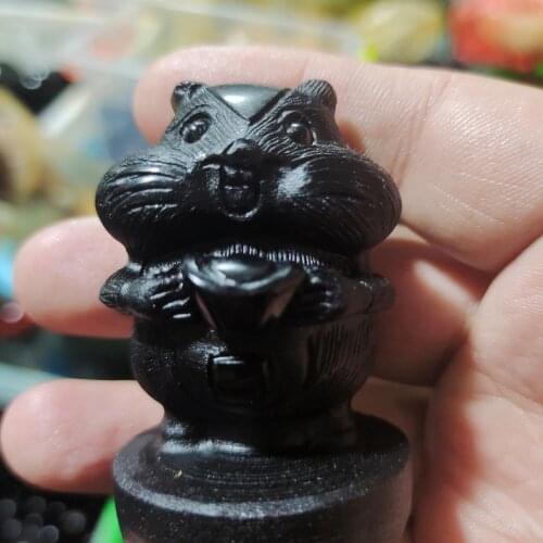 Natural large beauty colored obsidian plays as a gift or a decorative item Obsidian handle piece Home furnishing articles