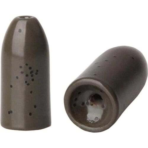 10pcs 100% Tungsten Bullet Fishing Sinkers Texas Rigs sinker weights Worm bait lure Fishing tackle