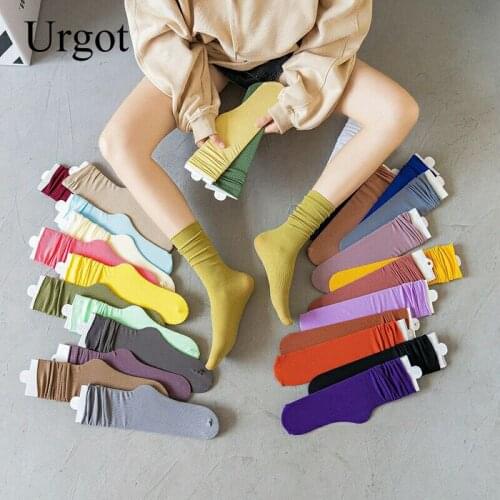 Urgot 3pairs New Velvet Ice Socks Summer Women Female Thin Japanese Pile Socks Trend Ins Korean Fashion Breathable Hosiery Meias