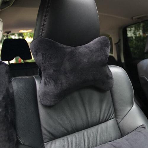 Car Neck Pillow Cotton Flannel Belt for BMW X5 E53 E70 Hyundai Creta Tucson VW T5 Golf 4 7 5 Tiguan Kia Rio Sportage R Accessory